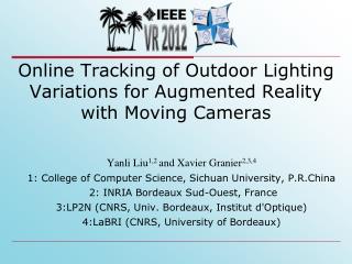 Online Tracking of Outdoor Lighting Variations for Augmented Reality with Moving Cameras