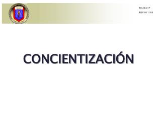 CONCIENTIZACIÓN