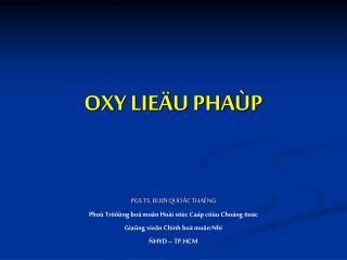 OXY LIEÄU PHAÙP