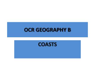 OCR GEOGRAPHY B