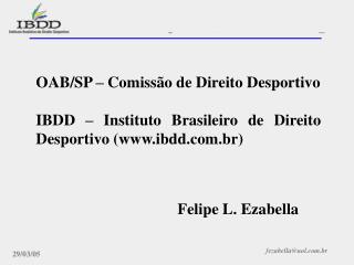 OAB/SP – Comissão de Direito Desportivo