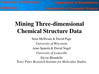 Mining Three-dimensional Chemical Structure Data