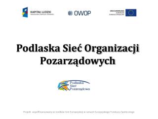 Podlaska Sieć Organizacji Pozarządowych