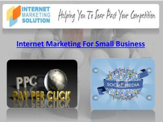Internet Marketing For Small Business