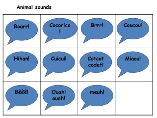 Animal sounds