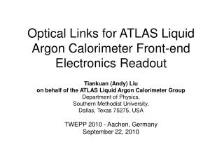 Optical Links for ATLAS Liquid Argon Calorimeter Front-end Electronics Readout