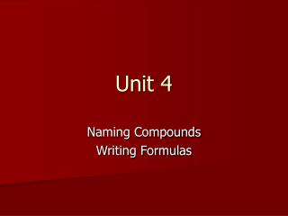 Unit 4