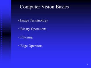 Computer Vision Basics