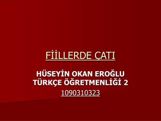 FİİLLERDE ÇATI