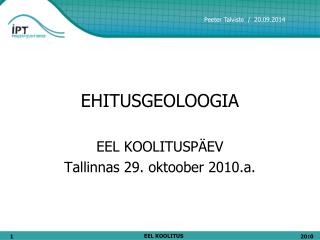 EHITUSGEOLOOGIA