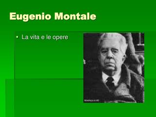 Eugenio Montale