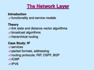 The Network Layer