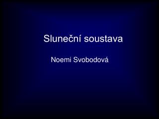 Sluneční soustava