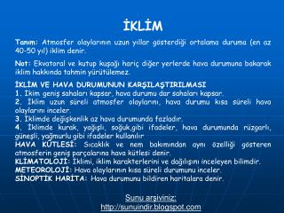 İKLİM