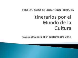 PROFESORADO de EDUCACION PRIMARIA
