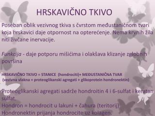 HRSKAVIČNO TKIVO