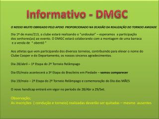 Informativo - DMGC