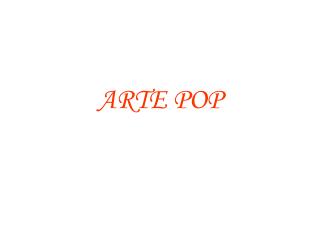 ARTE POP