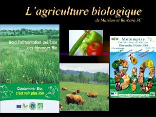 L’agriculture biologique de Marlène et Barbara 3C