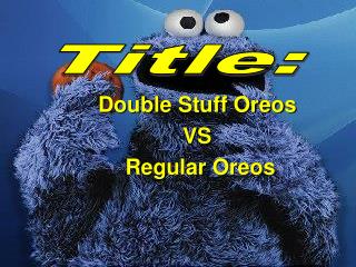 Double Stuff Oreos VS Regular Oreos