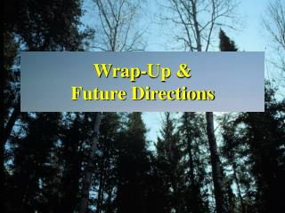 Wrap-Up &amp; Future Directions