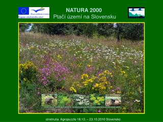 NATURA 2000 Ptačí území na Slovensku