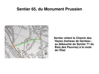 Sentier 65, du Monument Prussien