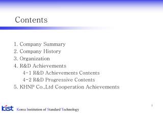 Contents