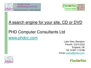 A search engine for your site, CD or DVD