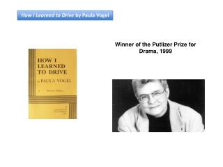 How I Learned to Drive by Paula Vogel