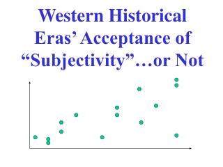 Western Historical Eras’ Acceptance of “Subjectivity”…or Not