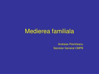 Medierea familiala