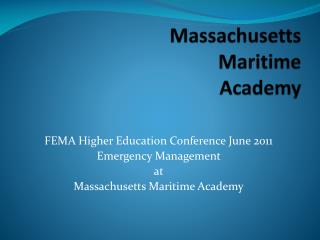 Massachusetts Maritime Academy