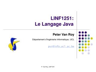 LINF1251: Le Langage Java