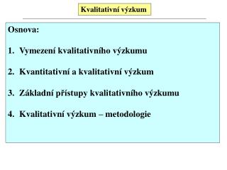 Kvalitativní výzkum