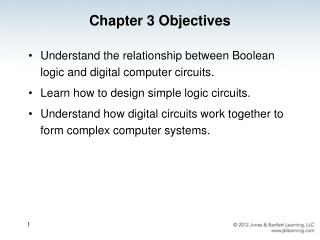 Chapter 3 Objectives