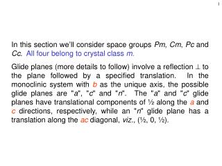 For a mirror plane  page, we'll use a solid red or black line