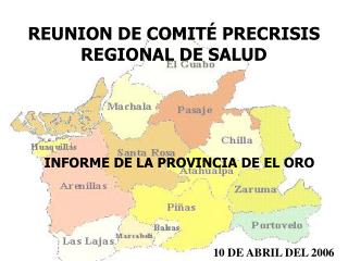 REUNION DE COMITÉ PRECRISIS REGIONAL DE SALUD