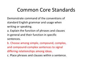 Common Core Standards