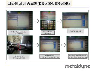 그라인더 기종교환 (DR-&gt;DN, DN-&gt;DR)