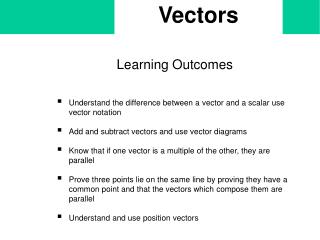 Vectors