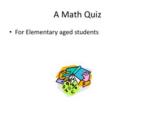 A Math Quiz
