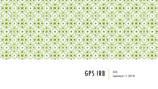 GPS IRB