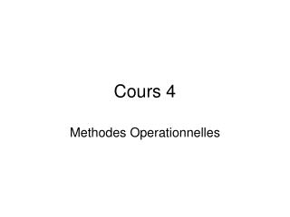 Cours 4