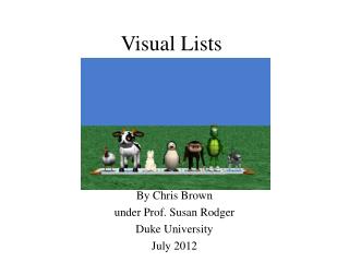 Visual Lists