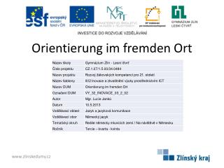 Orientierung im fremden Ort