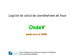 Logiciel de calcul de coordinations de feux