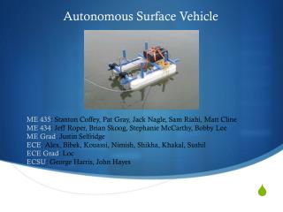 Autonomous Surface Vehicle