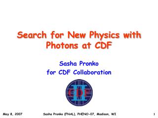 Search for New Physics with Photons at CDF