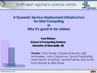 A Dynamic Service Deployment Infrastructure for Grid Computing or Why it’s good to be Jobless